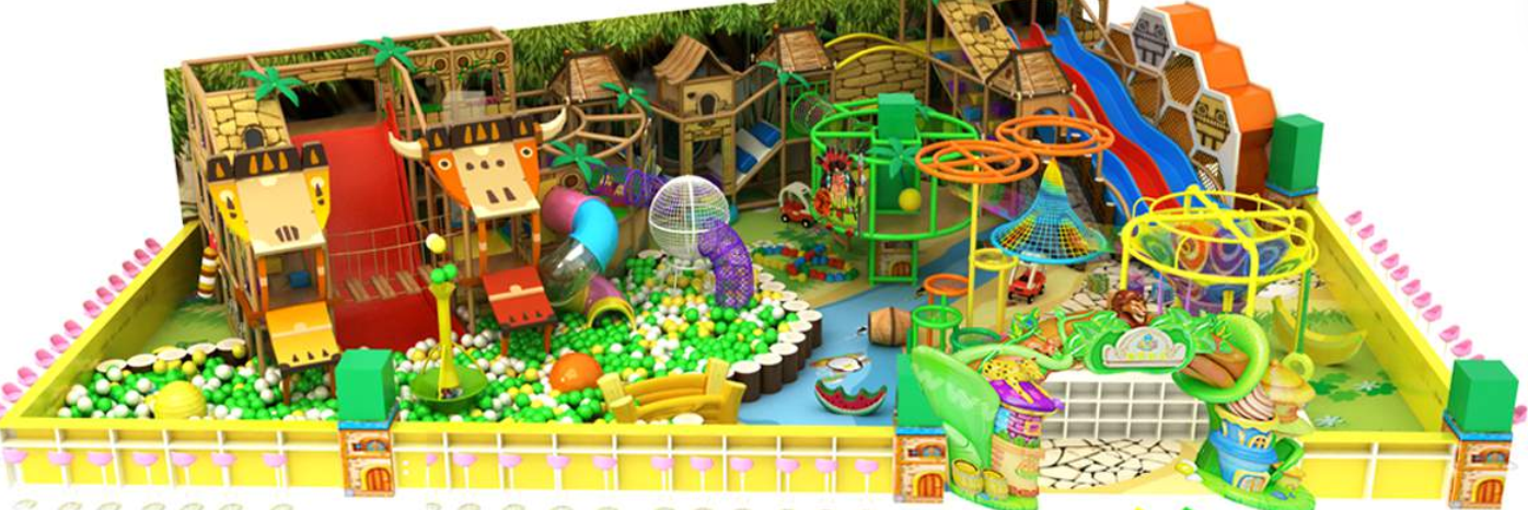 Ball pit indoor playground besar dan selamat untuk kanak-kanak — colourful balls play area