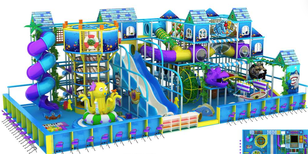 Mesh tower climbing indoor — menara jaring untuk kids climbing play area