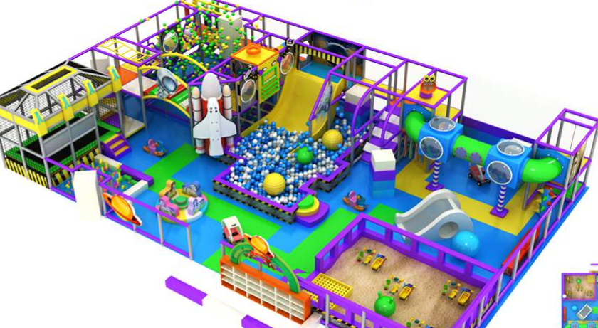 Mini train indoor playground — permainan kereta kecil untuk toddler indoor