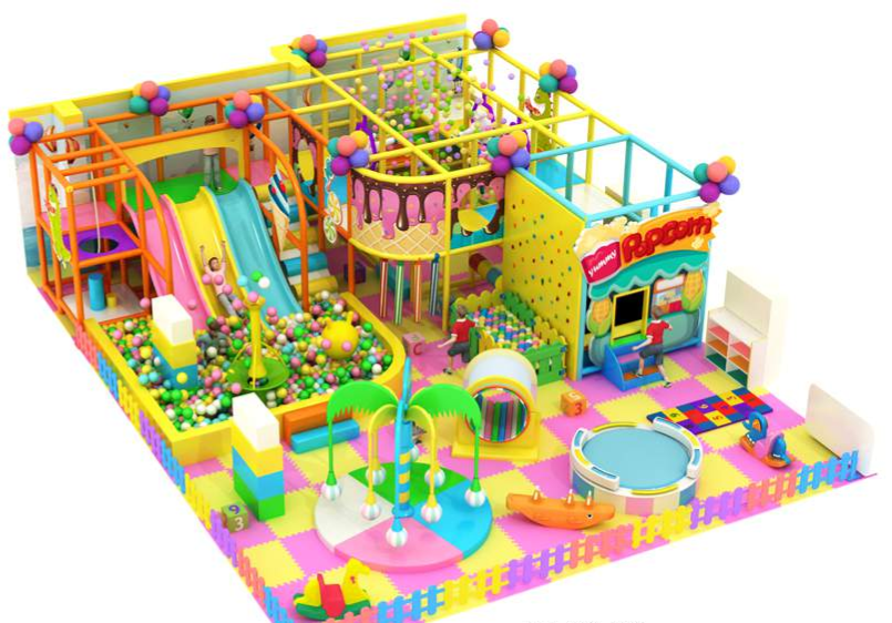 Rainbow steps softplay indoor — tangga busa warna-warni untuk aktiviti motorik
