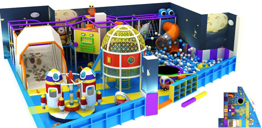 Rotating platform kids indoor playground — permainan berputar safe for kids