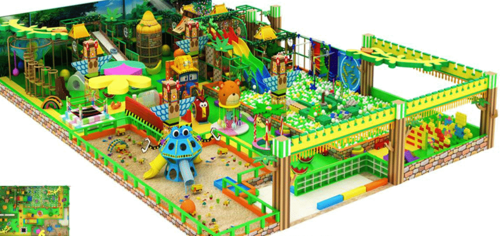 Softplay slide indoor playground — gelongsor lembut untuk aktiviti kanak-kanak indoor