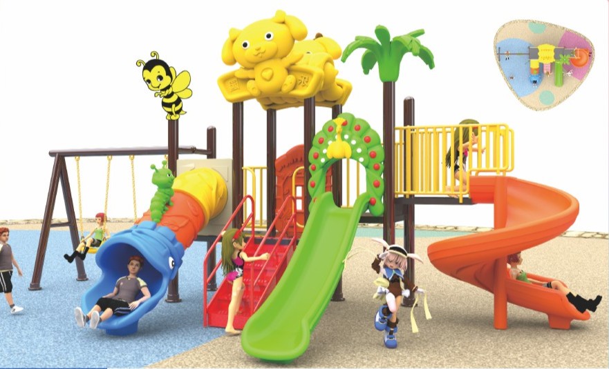 Completed outdoor playground project Malaysia – durable and weather resistant