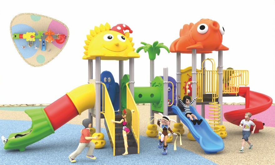 Outdoor playground installation Malaysia – on-site assembly process