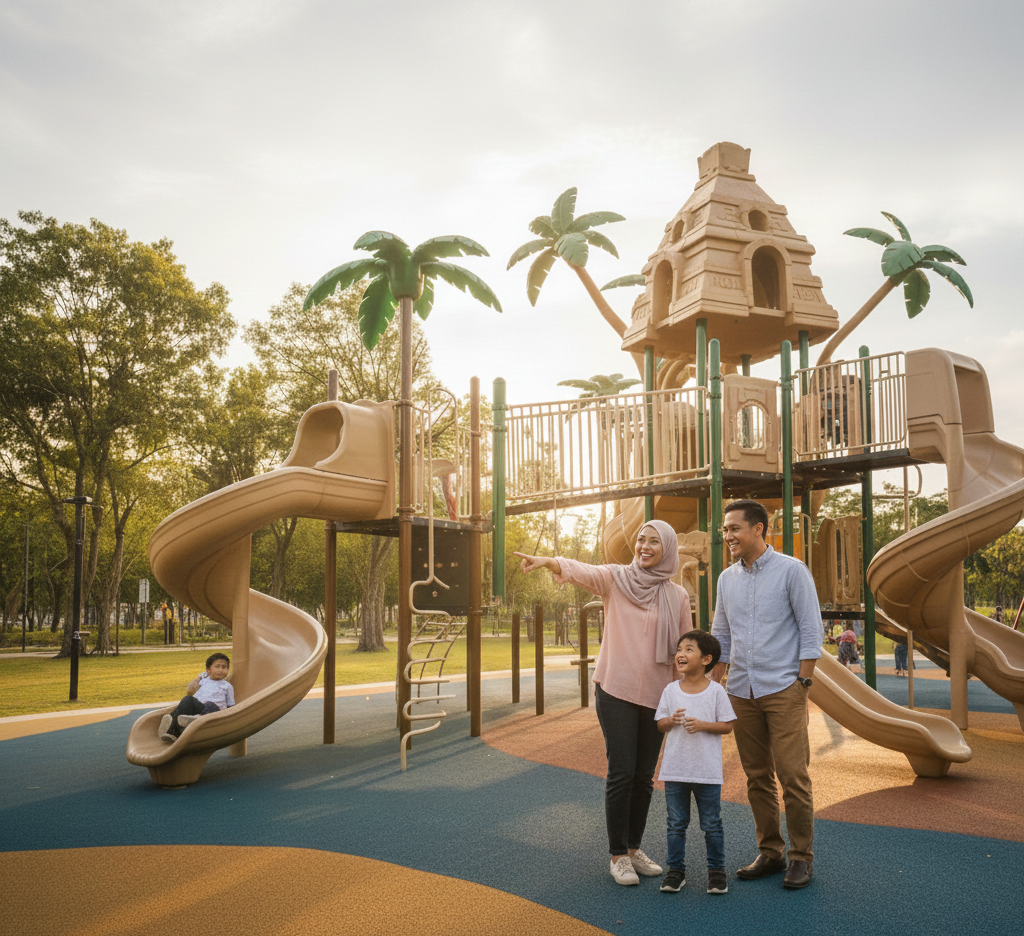 Testimoni projek outdoor playground Malaysia – tahan cuaca & material durable