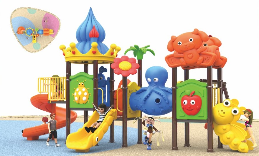 Slide and swing outdoor playground combo Malaysia – complete play set