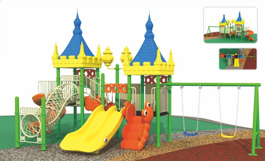 Outdoor swing set Malaysia – durable galvanised steel frame