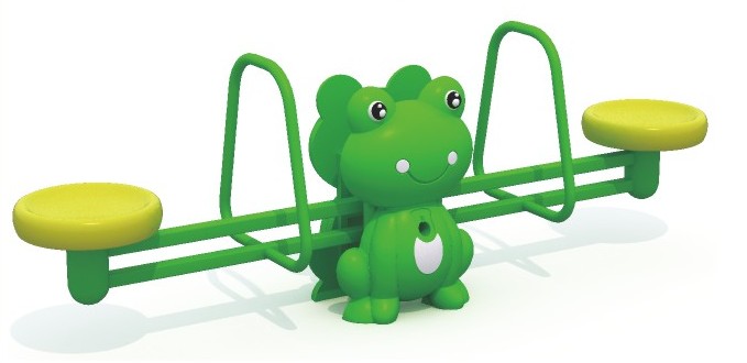 Double seat outdoor seesaw Malaysia durable playground equipment