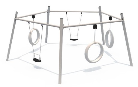 Heavy duty swing set for outdoor playground Malaysia